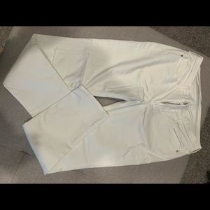 White boyfriend straight jeans